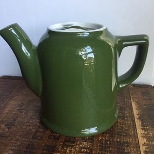 Vintage Hall green creamer teapot with lid